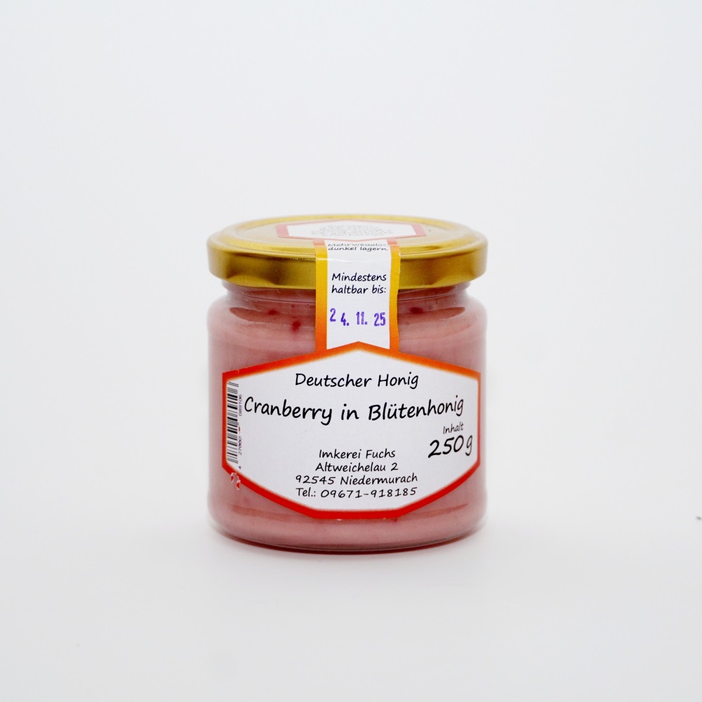 Cranberry in Blütenhonig 